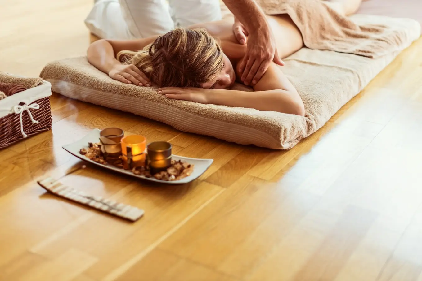 kobieta na masażu